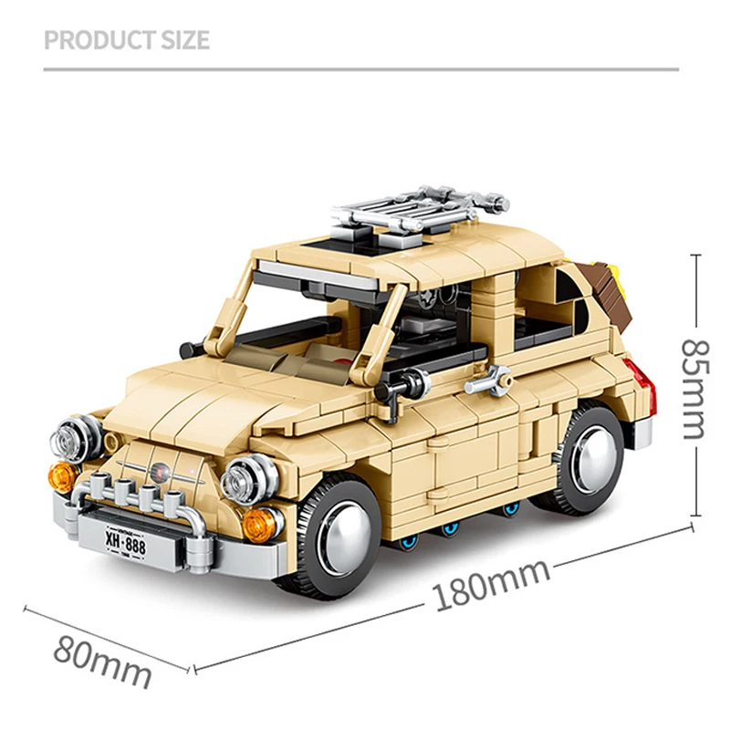 Блоки Sembo 8100 FIATCAR совместимый с Creator 10271 Строительные кирпичи развивающие игрушки