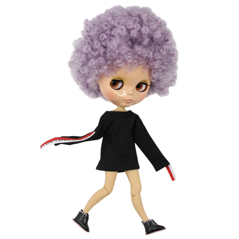 Ледяная кукла DBS Blyth 1/6 bjd загар кожа сустав тело Afor Волосы Фиолетовые фиолетовые