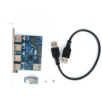 

4-Port High Speed Desktop USB3.0 Wired Expansion Card for Win XP/Win7/Win8/Win8.1/Win10