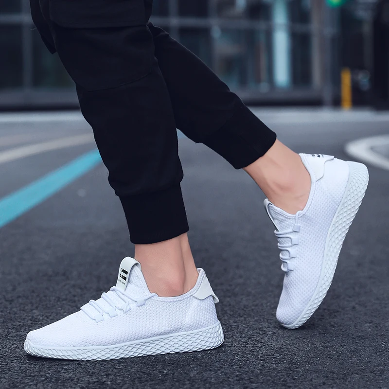 Heidsy Fashion Spring Autumn Men Sneakers Lace Up Wearable Casual Shoes Ultra Lightweight Plain Flats Zapatos De Hombre | Обувь