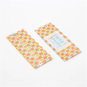 

100pcs/lot Candy Packaging Bag Orange Sweet Taste Time Handmade Nougat Wrapping Paper Birthday Party Supplies Plastic Gift Bags
