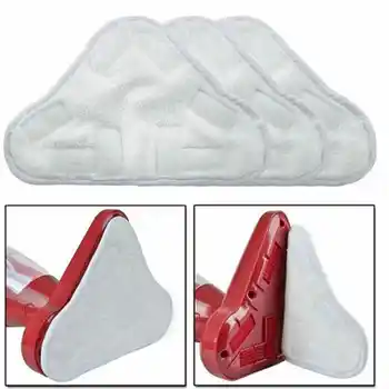 

Practical Reusable 3pcs/set Replacement Washable Triangular Steam Mop Cover For H2O Mop X5 (White) Microfiber Cloth Pad