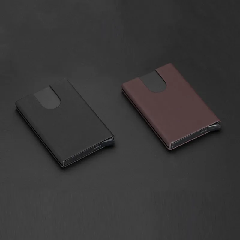 Bycobecy кредитная карта, RFID держатель модный футляр для удостоверения личности держатель карты высокого качества металлический алюминиевый кошелёк ТОНКИЙ ID держатель