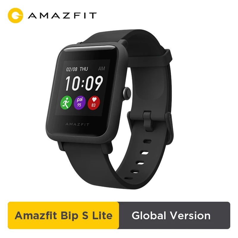 US $59.99 New Global Version Amazfit Bip S Lite Bluetooth Smartwatch 5 ATM Water Resistance Push Message Smart Push Notification 2020