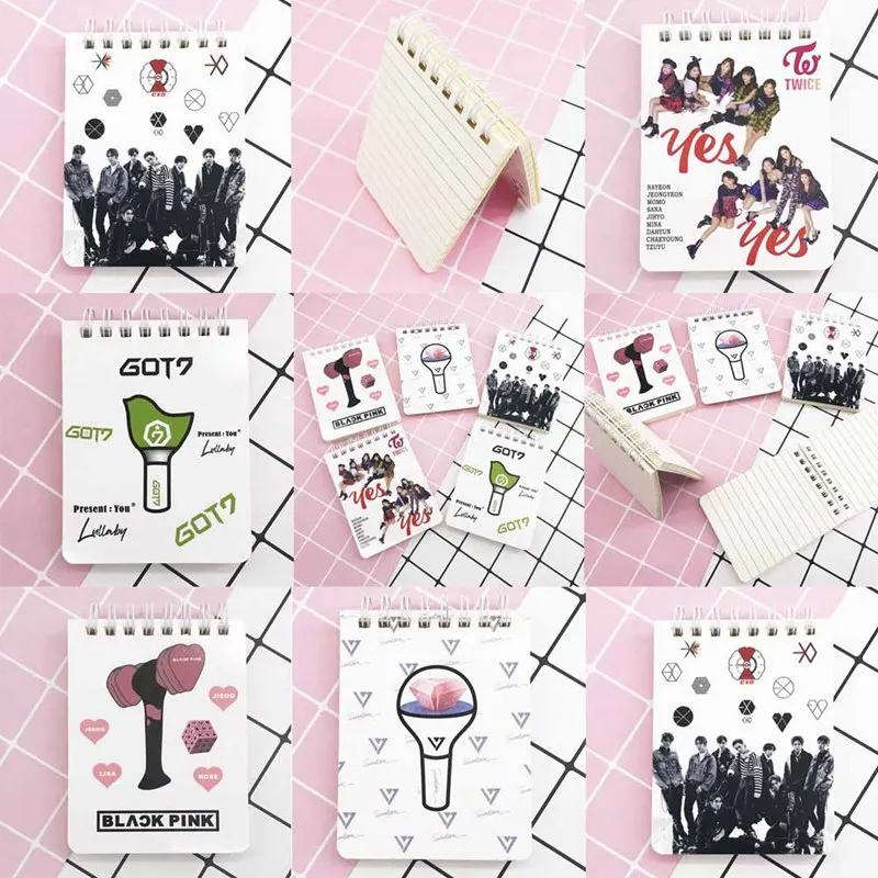 1 шт. Новинка Kpop EXO TWICE BLACKPINK GOT7 блокнот Pocketbook блокнот для заметок блокнот канцелярские принадлежности Школьные принадлежности подарки для фанатов