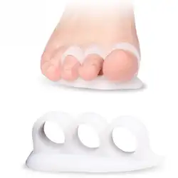 1 пара три пальца Eversion ортопедический носок корректор вальгусной деформации с бантом на ноги педикюр ортопедический корректор Bunion носок