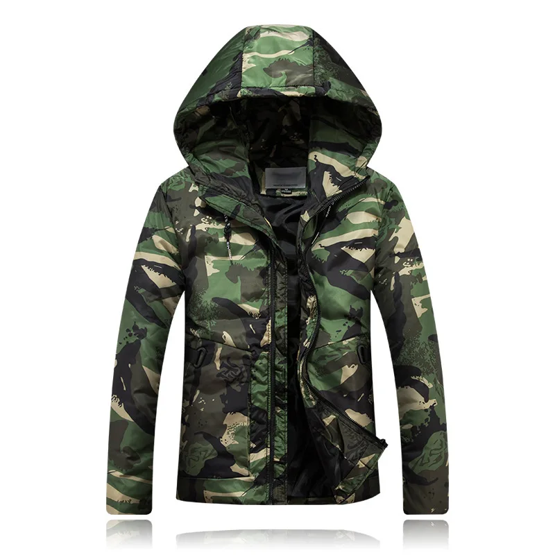 Cotton-padded Clothes Men's New Style Thick down Jacket Cotton-padded Clothes Coat Winter Teenager Students Short Hooded Co