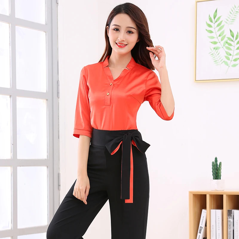 Health Club Work Clothing women beauty uniforms Teahouse Waitress Clothes Beauty Salon beautician uniforms Spa Uniform Suit