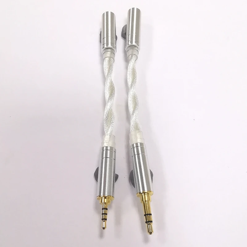 Núcleos Litz Único Cristal Cobre Chapeado Prata Adaptador Cabo 2.5 Fêmea para 3.5 Macho Fio para Zsx Cca C12 V90 Ba5zs10 Pro Zsn 2 - Image 3