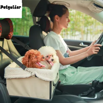 

Pet Dog Car Seat Carrier Foldable Portable Safety Multifunction Car Booster Travel Bed Waterproof