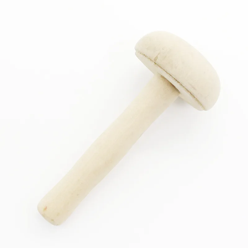 Wooden Mushroom Roller Paper Printing Ink Rubbing Art Craft Tool
