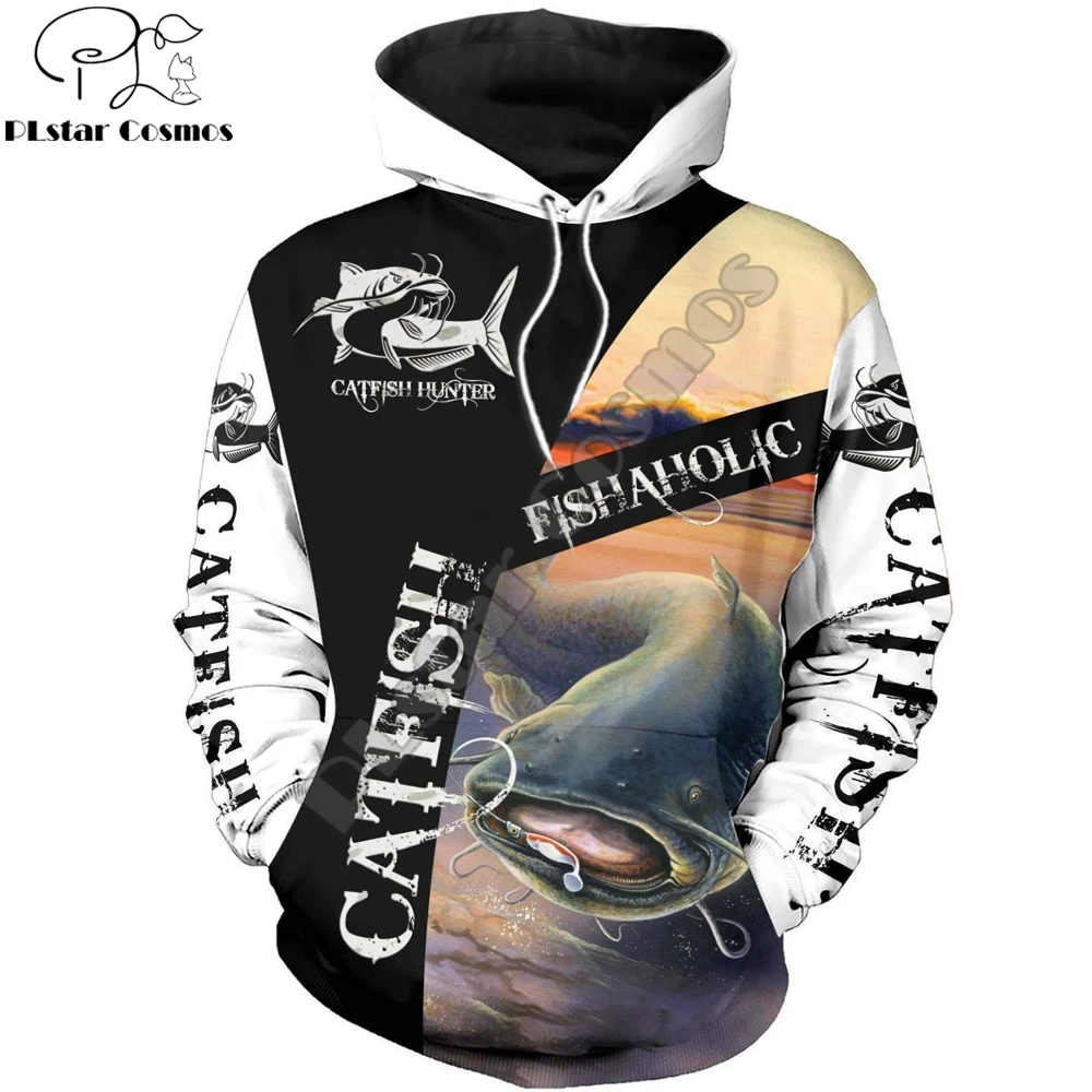 

Fishaholic Catfish 3D Printed Mens Hoodie Harajuku Streetwear autumn hoodies Sweatshirt Unisex Casual Jacket Tracksuits DK029
