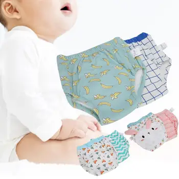 

Learning Pants Cartoon Patch Cloth Diapers Baby Toilet Training Washable Nappy (2pcs/Set) Children Studying Exercise Diapers