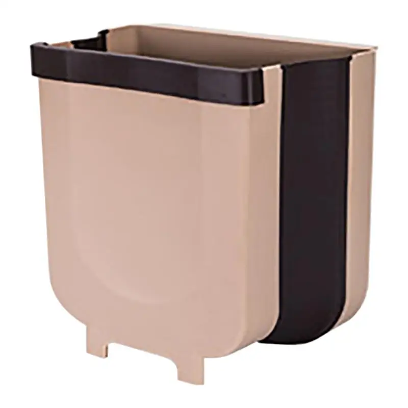 Кухня Настенный Trashcan дверь подвесной Trashcan Туалет Складной настенный мусорный ящик для ванной комнаты Туалет хранение отходов S