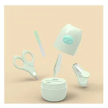 Забота о безопасности младенца 4 шт набор кусачки для ногтей безопасность Уход за ногтями Ножницы пилочка для ногтей Чистка носа уха круглая головка Пинцет безопасности