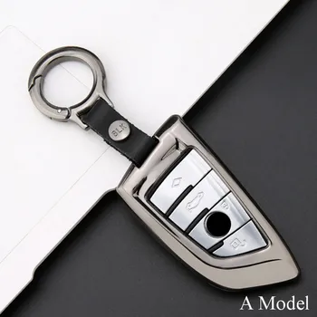 

Zinc alloy Smart Key Case Cover Fashion New Zinc Alloy keyfob shell set Bag for BMW F30 F20 X1 X3 X5 X6 X7 F20 E34 E90 E60 E36