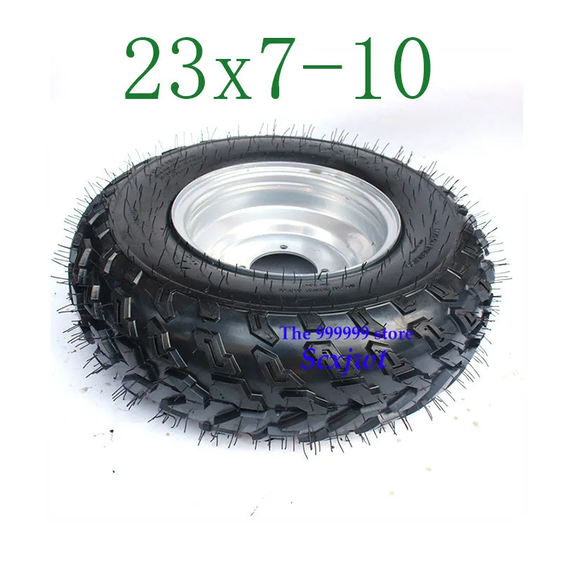 Картинг детская коляска ATV UTV 23X7-10 дюймов бескамерное колесо шин с ступица из алюминиевого сплава