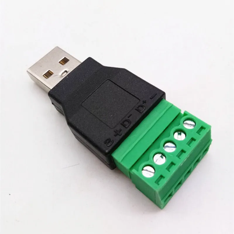 1 шт. USB 2 0 тип А штекер/гнездо к 5P винтовой терминал с защитным удлинителем