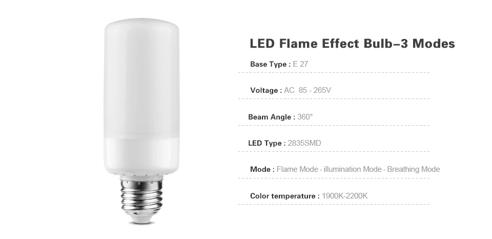 220V 110V SMD 3528 Светодиодный светильник с динамическим эффектом пламени E27 лампа с мерцающим эффектом декоративное освещение AC 85-265V