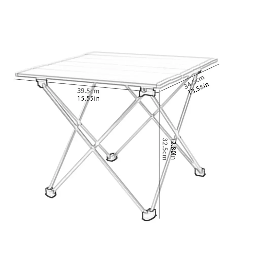 Портативный складной Алюминий сверните вверх таблицу легкая спортивная одежда для отдыха на природе для пикника простая мебель стол походный Чай стол