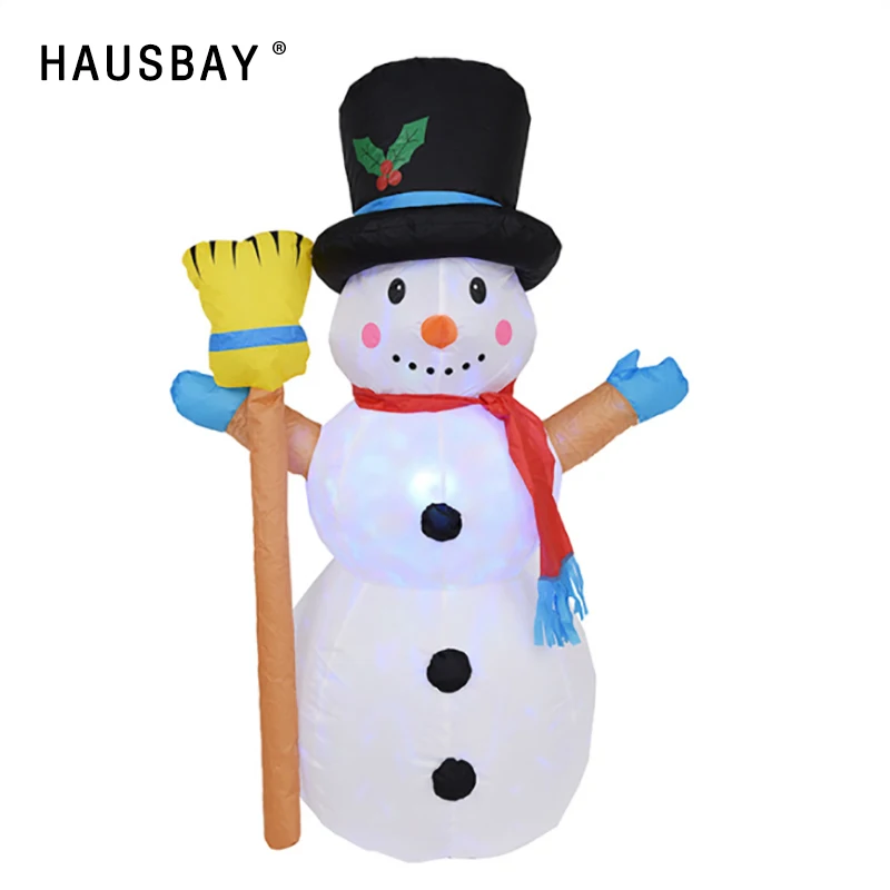 

1.2M Christmas Inflatable Snowman Led Light Inflatable Model Creative Xmas Decorations Supplies Snowman Doll Home Decor X021