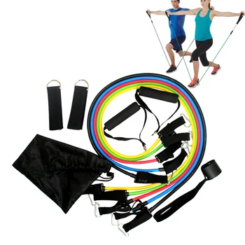 

Latex Resistance Bands Gym Door Anchor Ankle Straps With Bag Kit Set Yoga Exercise Fitness Band Rubber Loop Tube Bands Home Gym