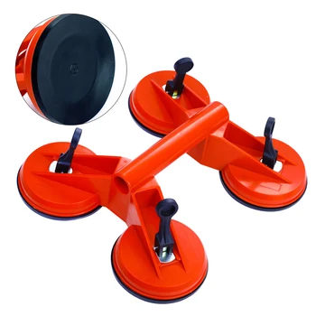 

Sucker Plate Suction Cup Carrying Puller 120kg Hand Tool Strong Bearing Four Pad Granite Tile Mirror Vacuum Glass Lifter