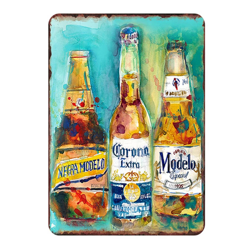 Гавана клуб Miller High Life пива потертый олова металла таблички наклейки железная
