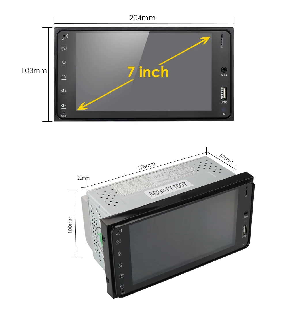 Android 9.0 4 Core 2Din Car MultiMedia Player for Corolla E120 Toyota RAV4 HIACE Rush Crown Allion Auris Hiace Celica Highlander Android 9.0 4 Core 2Din Car MultiMedia Player for Corolla E120 Toyota RAV4 HIACE Rush Crown Allion Auris Hiace Celica Highlander