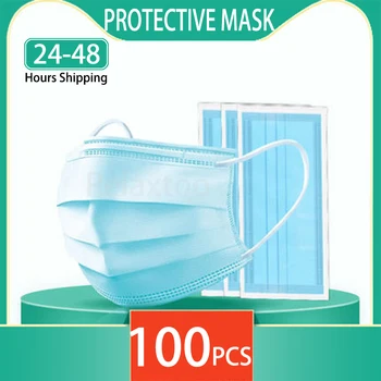 

Mouth Masks Disposable Protection 3 Layers Mask Filter Anti-dust Protective Face Mask Ear Loop Non Woven Mouth Masks Disposable