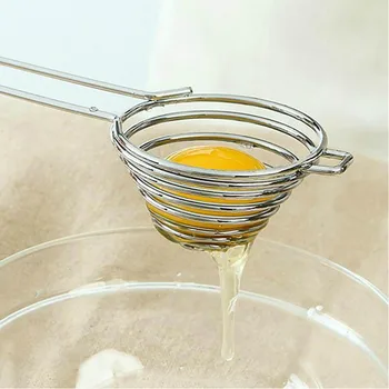 

Kitchen Accessories Creative Practical Kitchen Supplies Spiral Stainless Steel Egg Yolk Egg White Separator Drop Shop