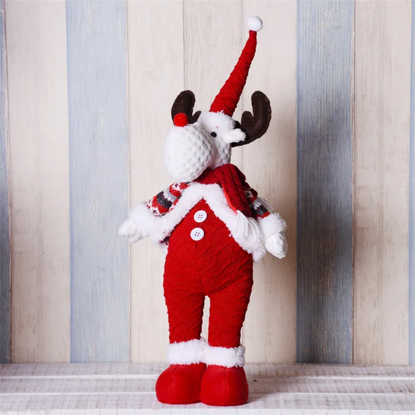 Санта-Клаус, снеговик, фигурки лося, рождественские товары, куклы, стоящая игрушка, аксессуары для декора дома и офиса