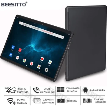 

2020 Android 9.0 OS Octa Core планшет 2GB RAM 32GB ROM Super Tempered 2.5D Screen 10 inch tablet PC support 5G Wifi GPS phablet