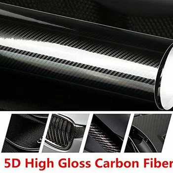 

Anti-fading Car Sticker Anti-shock Detachable Hoods Bumper Carbon Fiber