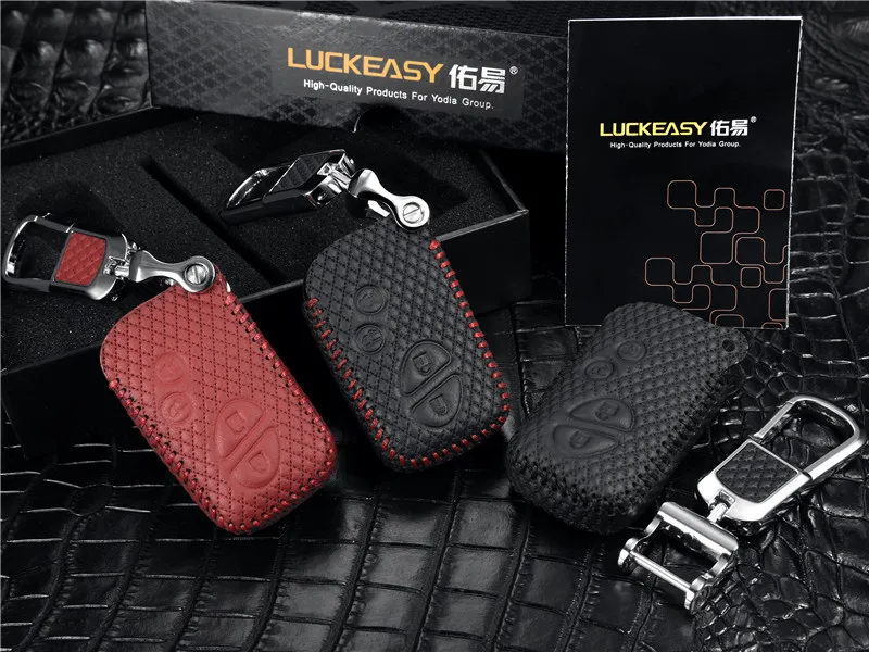 Luckeasy кожаный чехол для ключей LEXUS CT 2012 2013 2 кнопки автомобильный держатель Чехол key3
