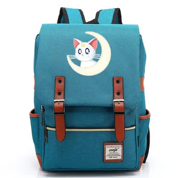 

B3806 Cute Sailor Costume Pretty Girl Buckle Children School bag Teenagers Student Schoolbags Women Bagpack Men Backpack