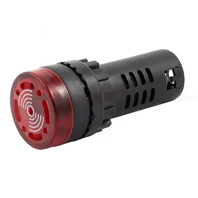 

AC 24V 20mA Electric Circuit Signal Indicator Flash Buzzer Black Red