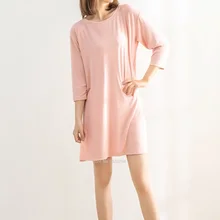 Xiaomi comoiving бамбуковое волокно под юбку женская ночная рубашка для девочек Летняя свободная Удобная дышащая ночная рубашка