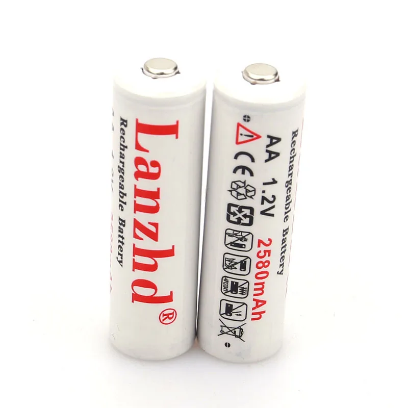 4 шт AA 1,2 V перезаряжаемые батареи AA 1,2 V литиевая батарея Pro AA 2580mAh 1,2 V Ni-MH для игрушка-фонарик предварительно разогретый аккумулятор 2A