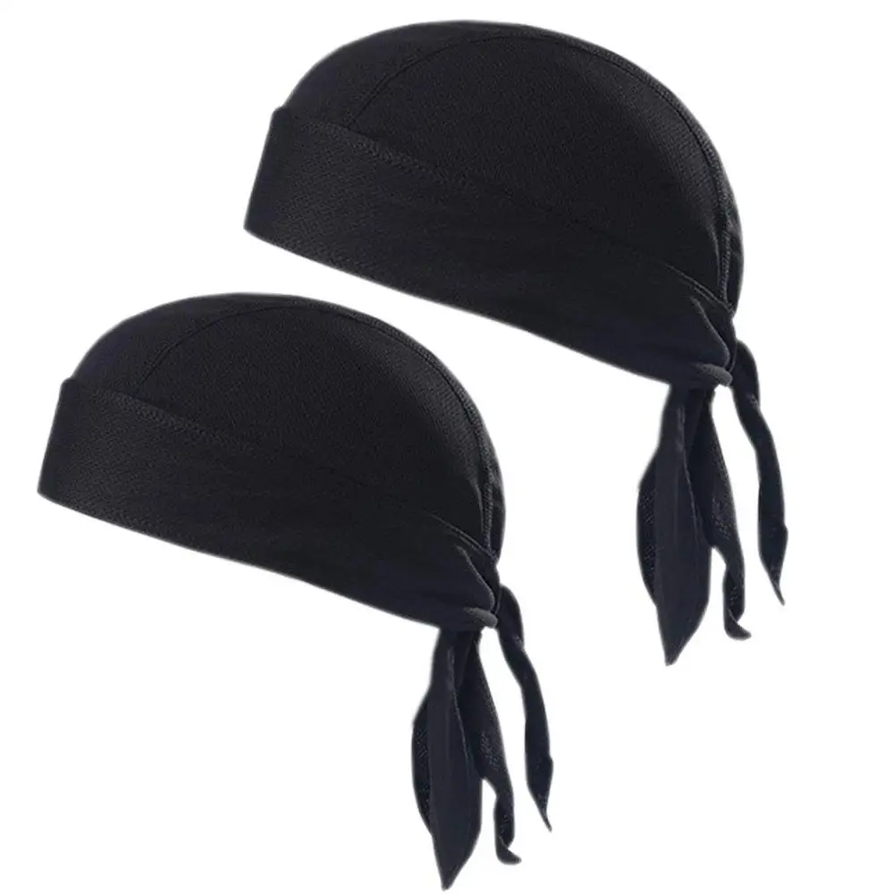 2 шт Влагоотводящая впитывающая Пот повязка Бандана кепка череп шляпа