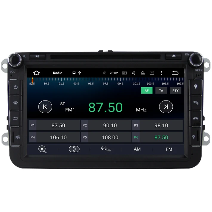 Octa Core 4GB RAM Android 9 0 автомобильный dvd плеер радио gps для VW POLO GOLF 5 6 PASSAT CC JETTA TIGUAN TOURAN Fabia