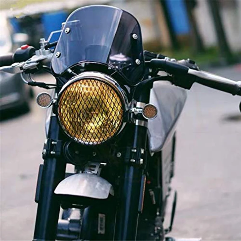Motorcycle Headlight Fairing Windshield Windscreen Compatible for Triumph Bonneville 2001-2017 T100 2003-2017(Smoke) | Автомобили и