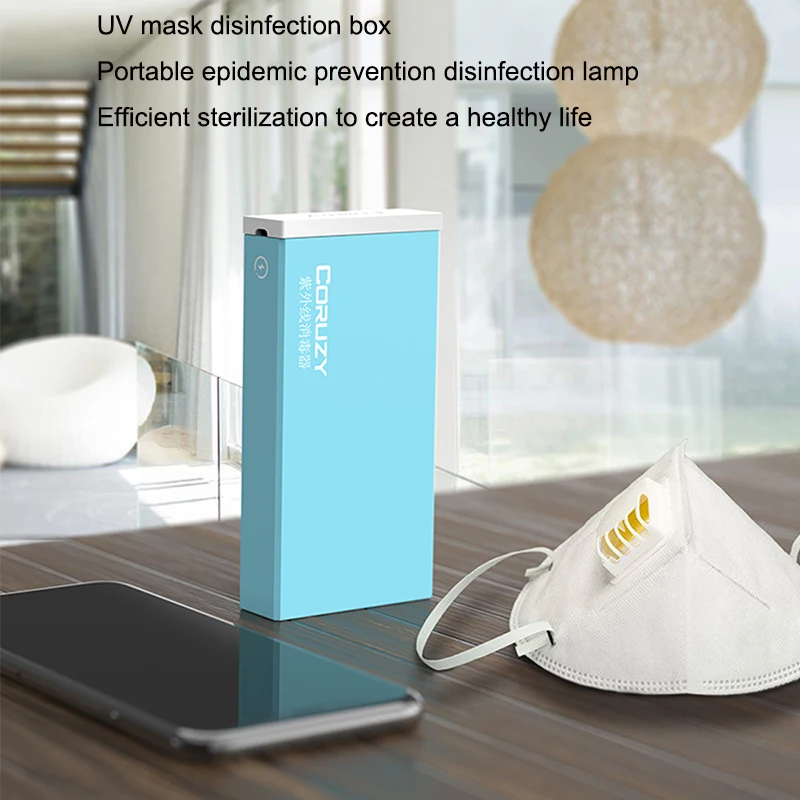 

New UV Sterilization For Face Mask Mobile Phone Multi Function Dual Ultraviolet Automatic Sterilizer Care Disinfection Cabinet
