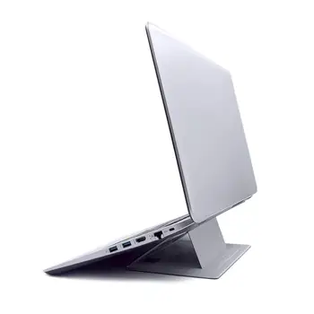 

Folding Adhesive Invisible Stands Laptop Pad Adjustable Laptop Stand Bracket Portable Tablet Holder for iPad MacBook Laptops hot