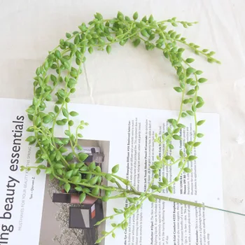 

Lover Tears Succulent Artificial Plants Pearls Fleshy Green Vine Hanging Rattan Flowers