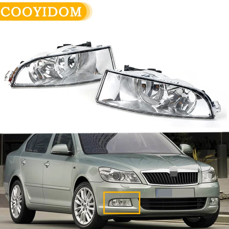 Передсветильник галогенная противотуманная фара для Skoda Octavia A5 A6 MK2 FL 2009 2010 2011 2012