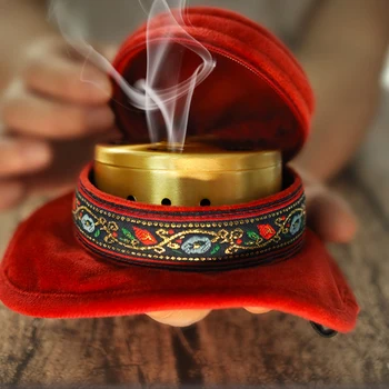 

Stainless Steel Moxibustion Box French Flannel Cover Smokeless Moxibustion Bag Burner Chinese Medicine Acupuncture Heating Thera