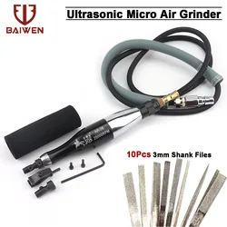 Micro broyeur d'air à ultrasons, Kits de crayons, Mini polissage pneumatique, outils de gravure pour sculpture, meulage, travail du bois et du métal 