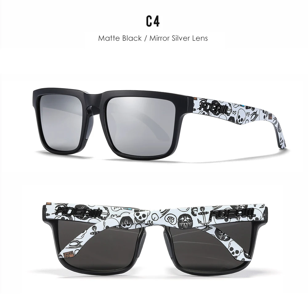 KDEAM 3D Logo Polarized Sunglasses with Real Coating Lens