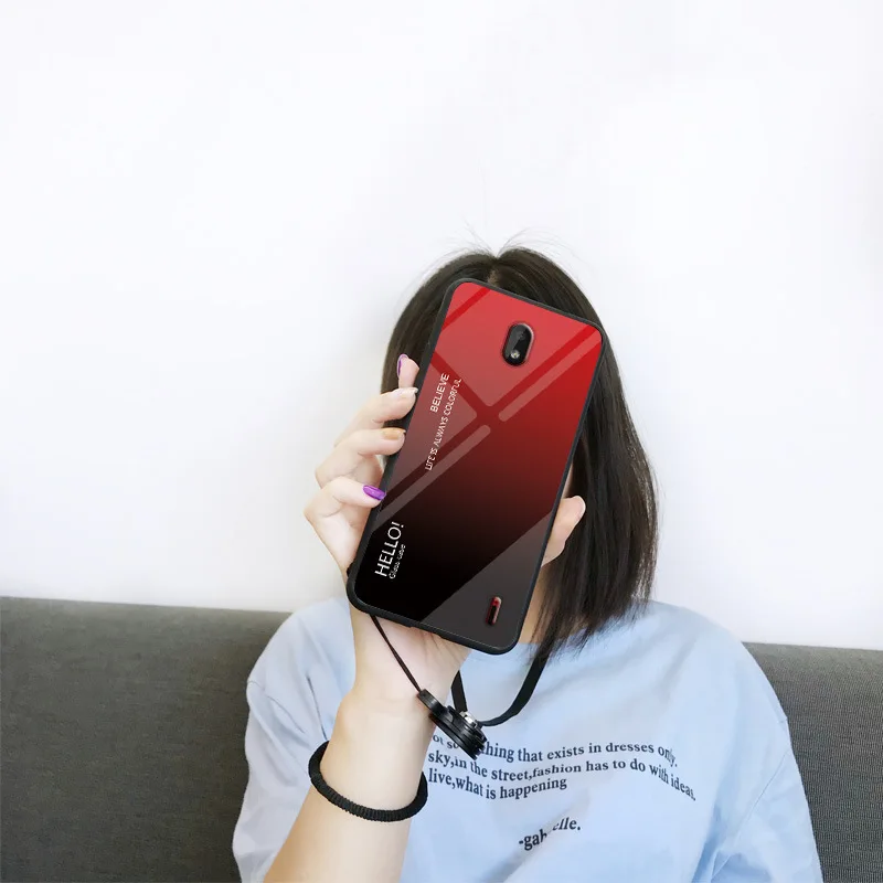 Для Nokia X6 8 Sirocco X7 7,1 Plus X71 3,1 Plus градиентное Закаленное стекло Защитная задняя крышка оболочка для Nokia 9 4,2